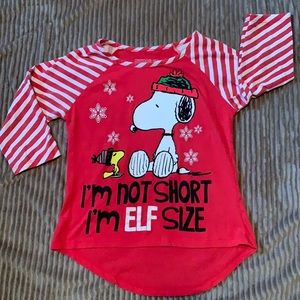 Peanuts Christmas Top